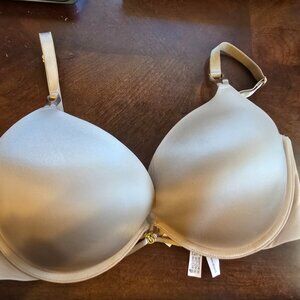 Victorias Secret 34DD Very Sexy Bombshell Plunge Add-2-Cups Push-Up Bra Nude GUC